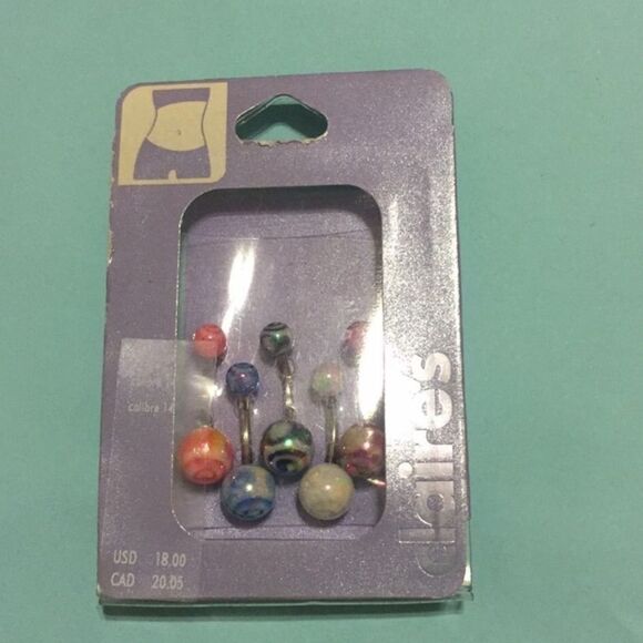 7 belly button rings - Picture 3 of 3